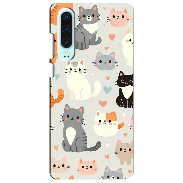 Чехол с принтом «Коллаж котов» для Huawei P30 Чехол с принтом «Коллаж котов» для Huawei P30