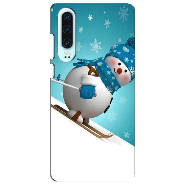 Чехол с принтом «Снеговик на лыжах» для Huawei P30