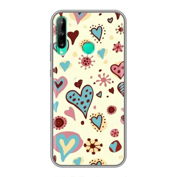 Чехол с принтом «Сердечки» для Huawei P40 Lite e