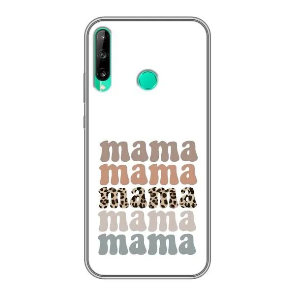 Чехол с принтом «Текстовый коллаж мама» для Huawei P40 Lite e