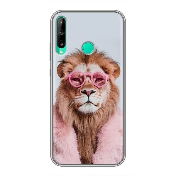 Чехол с принтом «Лев в очках» для Huawei P40 Lite e