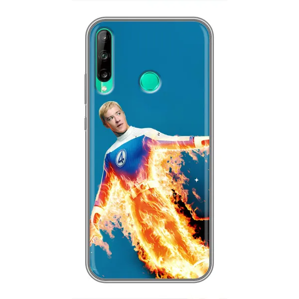 Чехол с принтом «Человек-факел в огне» для Huawei P40 Lite e