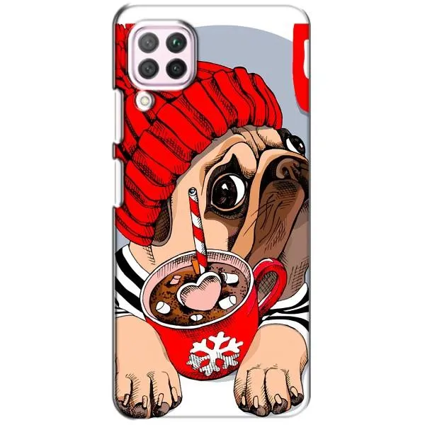 Чехол с принтом «Собачка в шапке» для Huawei P40 Lite