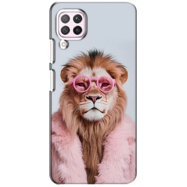 Чехол с принтом «Лев в очках» для Huawei P40 Lite Чехол с принтом «Лев в очках» для Huawei P40 Lite