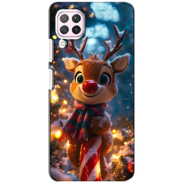 Чехол с принтом «Олень с шарфом» для Huawei P40 Lite