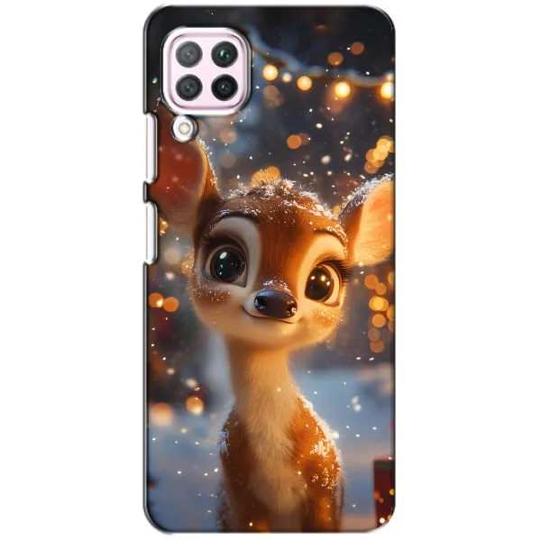 Чехол с принтом «Олененок среди гирлянд» для Huawei P40 Lite