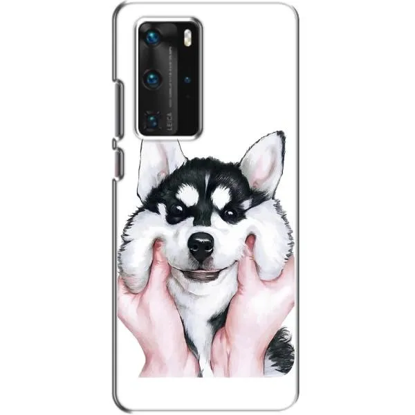 Чехол с принтом «Довольный Хаски» для Huawei P40 Pro