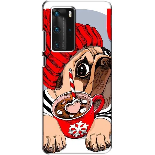 Чехол с принтом «Собачка в шапке» для Huawei P40 Pro