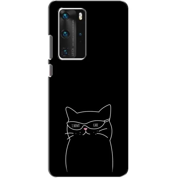 Чехол с принтом «Равнодушный кот» для Huawei P40 Pro Чехол с принтом «Равнодушный кот» для Huawei P40 Pro