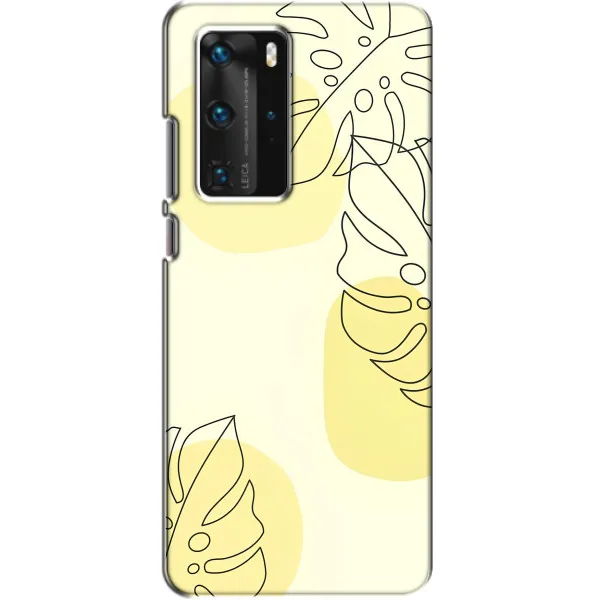 Чехол с принтом «Желтая монстера арт» для Huawei P40 Pro Чехол с принтом «Желтая монстера арт» для Huawei P40 Pro
