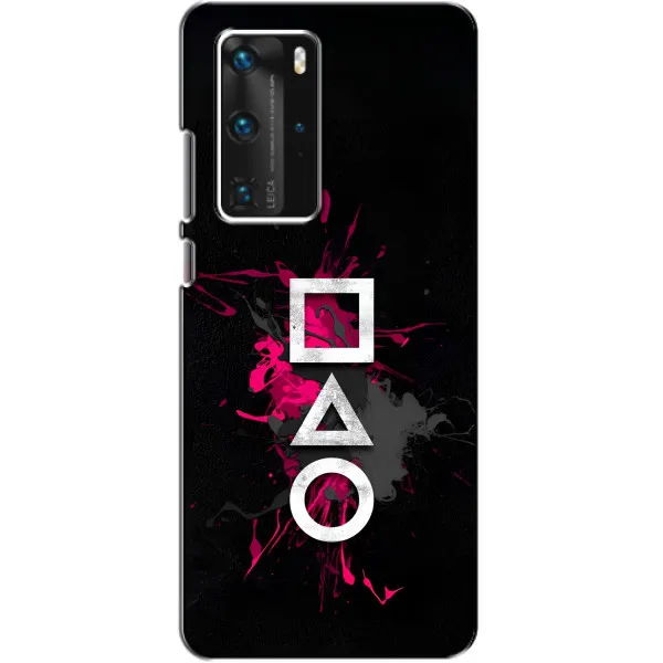 Чехол с принтом «Символы Игра кальмара» для Huawei P40 Pro