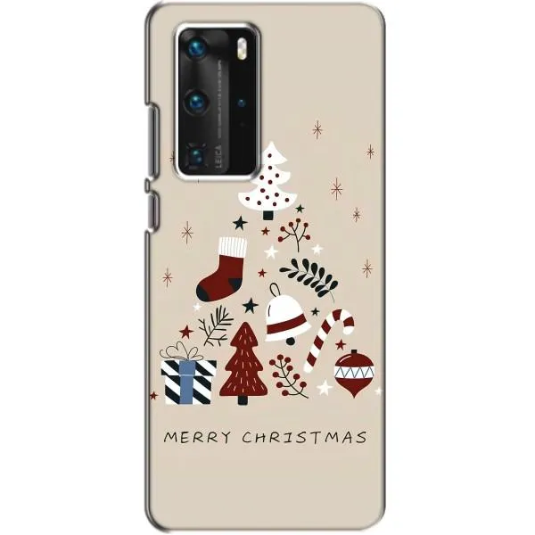 Чехол с принтом «Merry Christmas» для Huawei P40 Pro Чехол с принтом «Merry Christmas» для Huawei P40 Pro