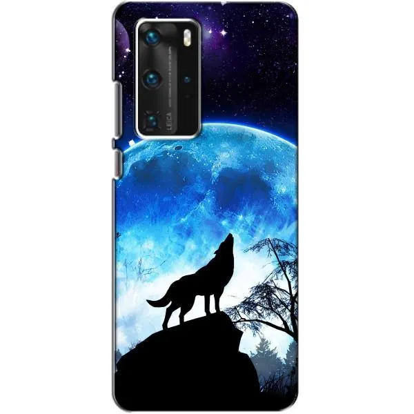 Чехол с принтом «Волк на луну» для Huawei P40 Pro