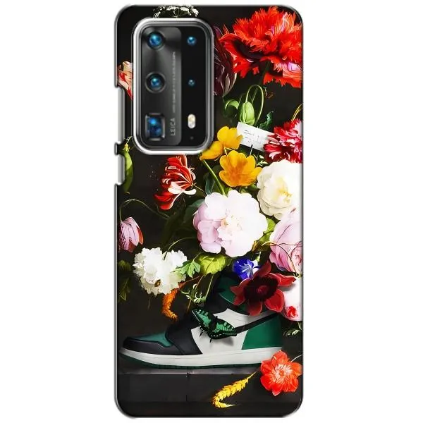 Чехол с принтом «Nike цветы» для Huawei P40