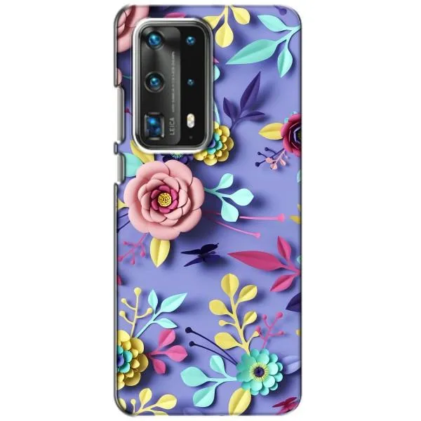 Чохол з принтом «Дизайн квітів» для Huawei P40