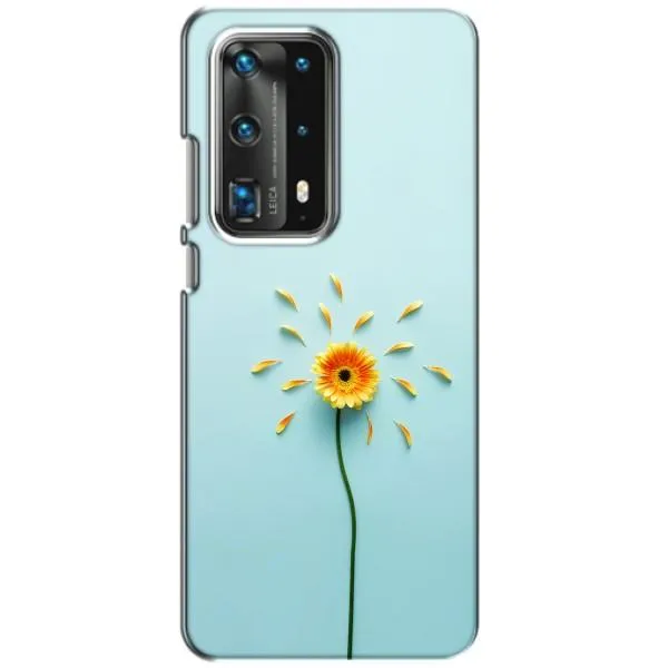 Чохол з принтом «Жовта квітка» для Huawei P40