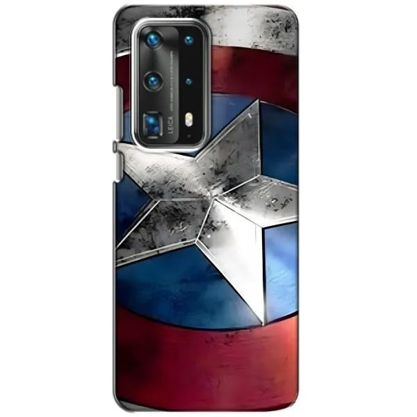 Чехол с принтом «Щит Капитана Америки» для Huawei P40 Чехол с принтом «Щит Капитана Америки» для Huawei P40