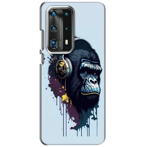 Чехол с принтом «Горилла в наушниках» для Huawei P40 Чехол с принтом «Горилла в наушниках» для Huawei P40