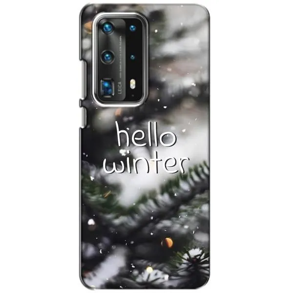 Чехол с принтом «Hello winter» для Huawei P40