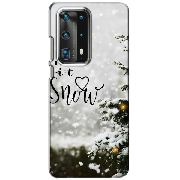 Чехол с принтом «Let it snow» для Huawei P40