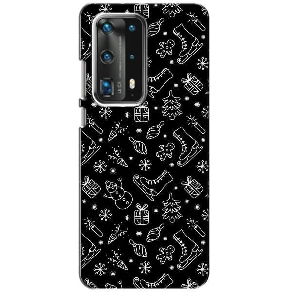 Чехол с принтом «Новогодний фон» для Huawei P40