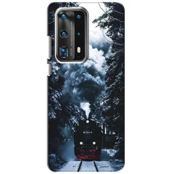 Чехол с принтом «Зимний поезд» для Huawei P40