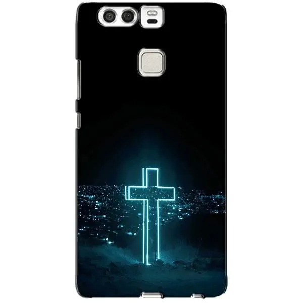 Чехол с принтом «Крест и город» для Huawei P9