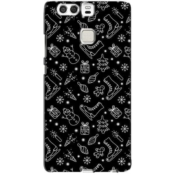 Чехол с принтом «Новогодний фон» для Huawei P9 Чехол с принтом «Новогодний фон» для Huawei P9