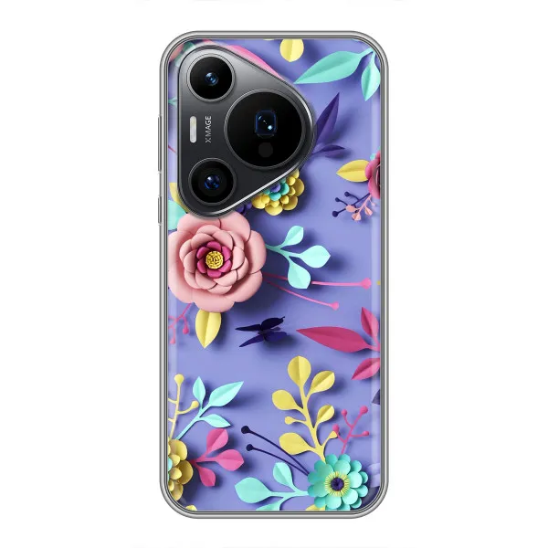 Чохол з принтом «Дизайн квітів» для Huawei Pura 70 PRO