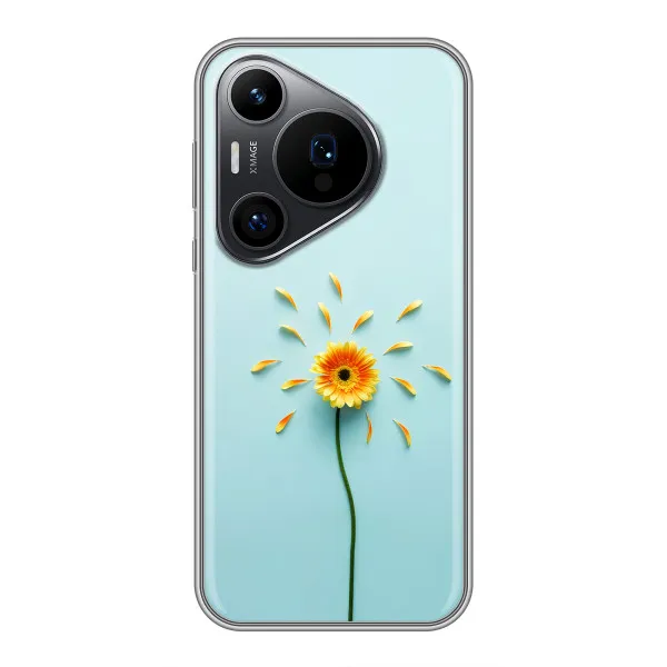 Чохол з принтом «Жовта квітка» для Huawei Pura 70 PRO