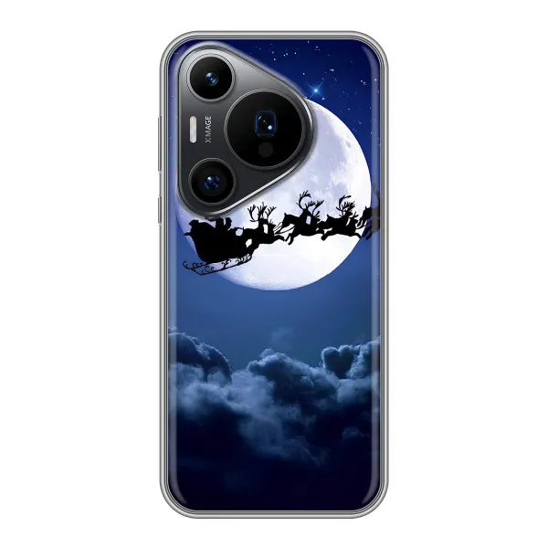 Чохол з принтом «Санта - місяць» для Huawei Pura 70 PRO