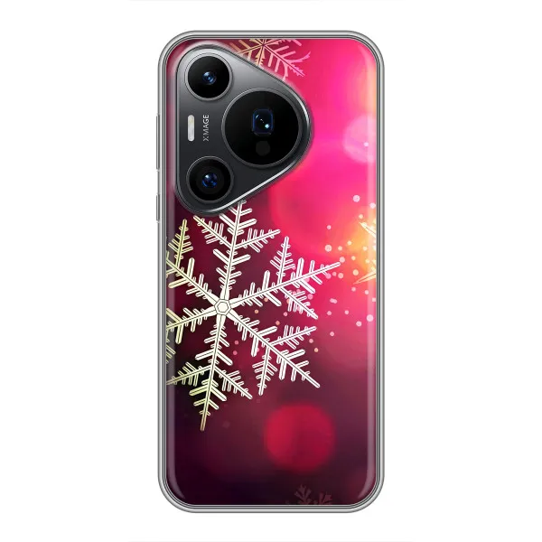 Чохол з принтом «Сніжинка» для Huawei Pura 70 PRO
