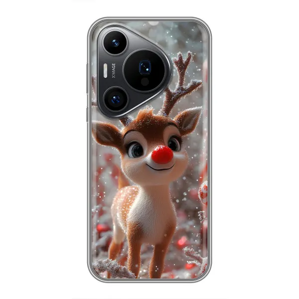 Чехол с принтом «Олень с носом» для Huawei Pura 70 PRO