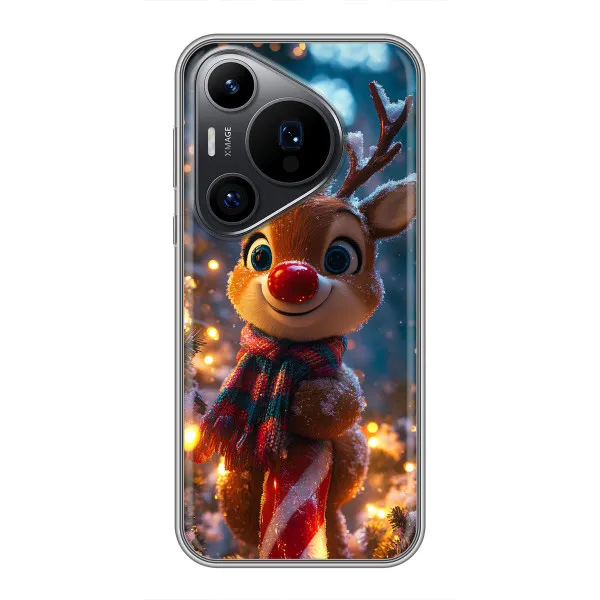 Чехол с принтом «Олень с шарфом» для Huawei Pura 70 PRO
