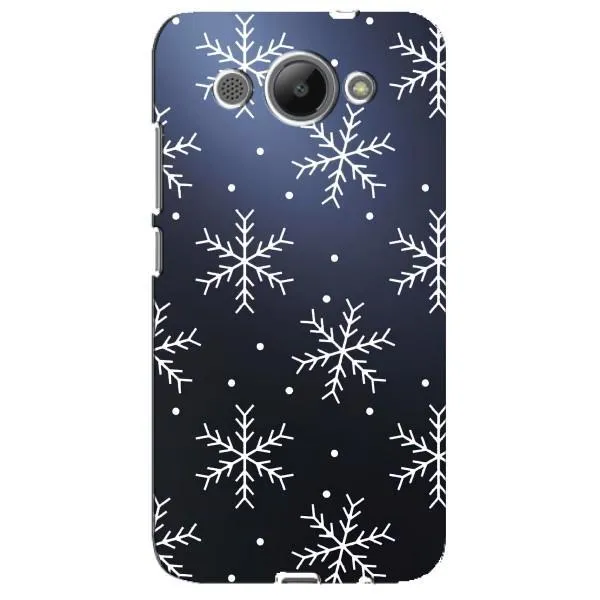 Чехол с принтом «Белые снежинки» для Huawei Y3 2017