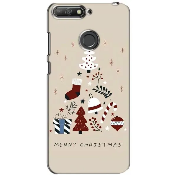 Чехол с принтом «Merry Christmas» для Huawei Y6 Prime 2018