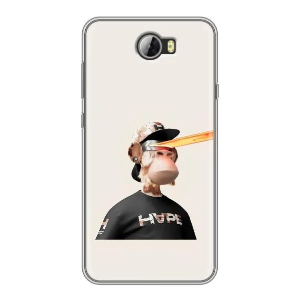 Чехол с принтом «обезьяна NFT в очках» для Huawei Y5II
