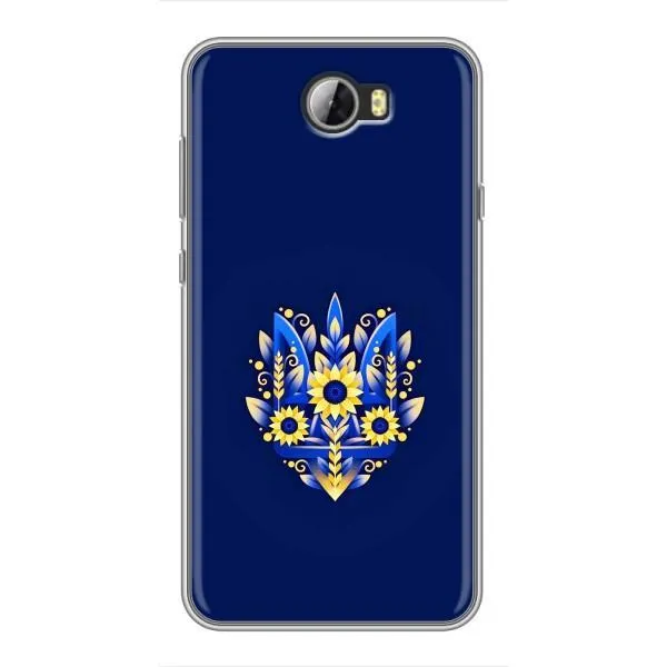Чехол с принтом «Цветочный Герб» для Huawei Y5II