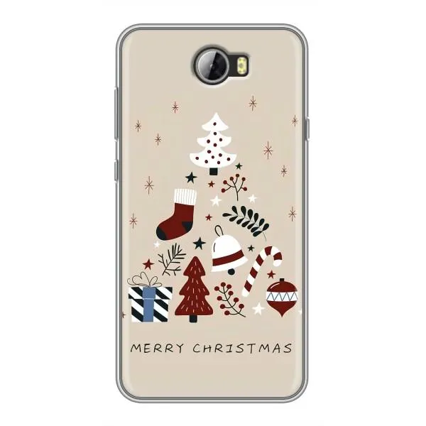 Чехол с принтом «Merry Christmas» для Huawei Y5II