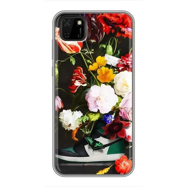Чехол с принтом «Nike цветы» для Huawei Y5p