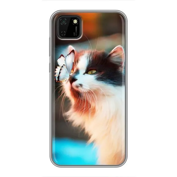 Чехол с принтом «Котик с бабочкой» для Huawei Y5p