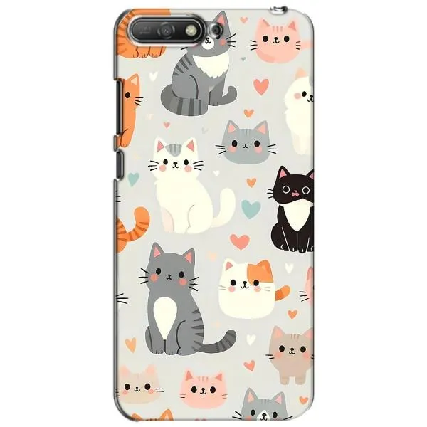 Чехол с принтом «Коллаж котов» для Huawei Y6 2018