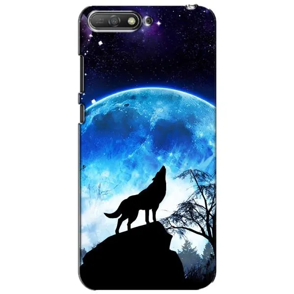 Чехол с принтом «Волк на луну» для Huawei Y6 2018