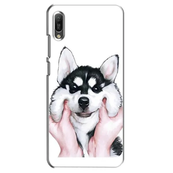 Чехол с принтом «Довольный Хаски» для Huawei Y6 2019