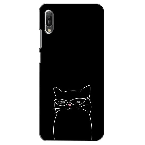 Чехол с принтом «Равнодушный кот» для Huawei Y6 2019 Чехол с принтом «Равнодушный кот» для Huawei Y6 2019