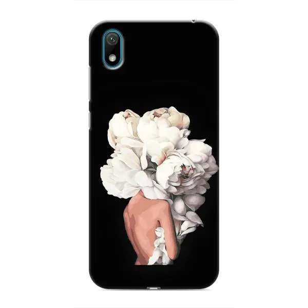 Чехол с принтом «Белые цветы» для Huawei Y6 Pro (2019)/ Y6 Prime 2019