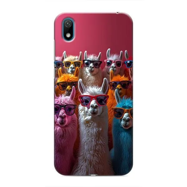 Чохол з принтом «Лами в окулярах» для Huawei Y6 Pro (2019)/ Y6 Prime 2019