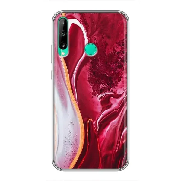 Чехол с принтом «Мрамор красный» для Huawei Y6p