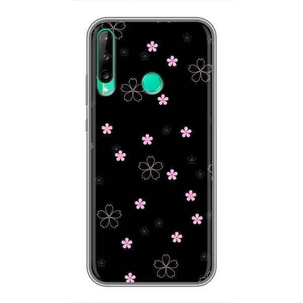 Чехол с принтом «Розовые цветы на черном» для Huawei Y6p Чехол с принтом «Розовые цветы на черном» для Huawei Y6p