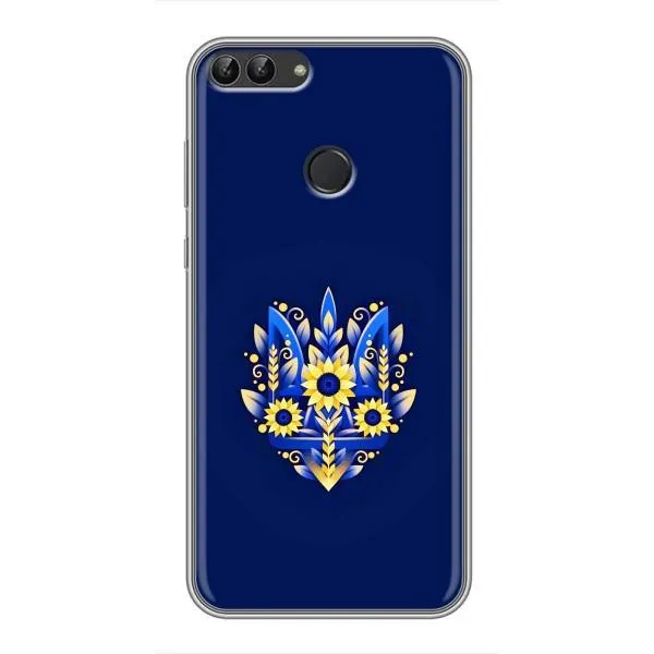 Чохол з принтом «Квітковий Герб» для Huawei Y7 Prime 2018